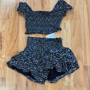 Floral Set (Top Worn Once and Shorts NWT) from Vanilla Sky